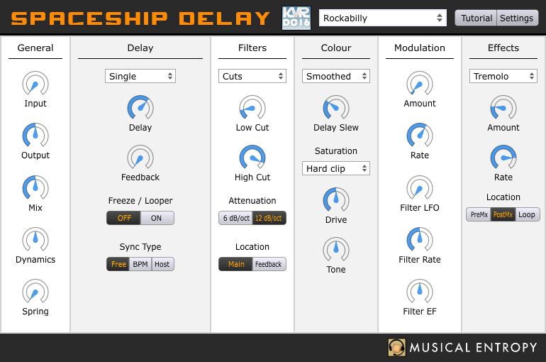 Original theme Spaceship Delay